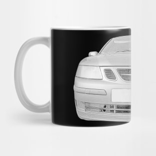 Saab 93 classic car Mug